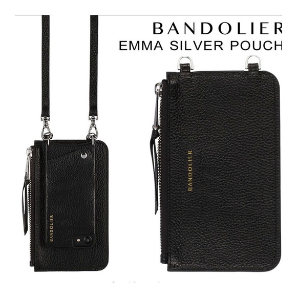 Bandolier POUCH - Black/Silver Fits all sizes- - Picture 1 of 5